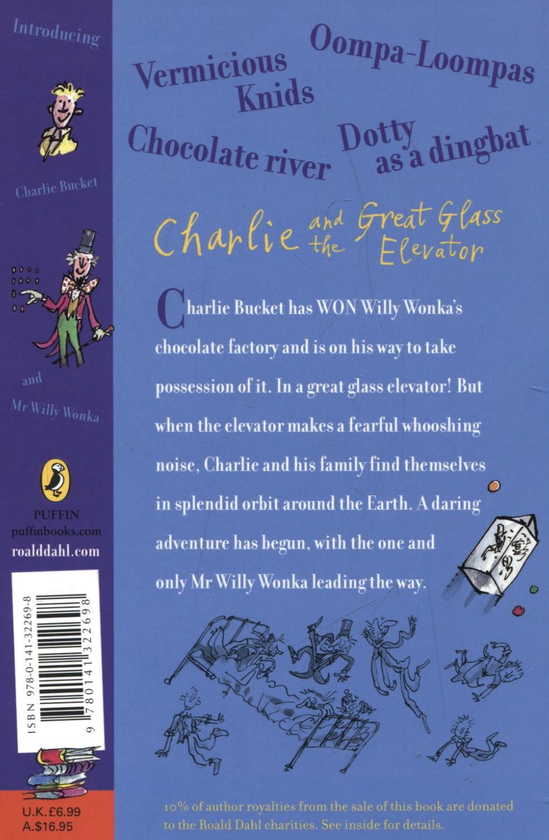 Бумажная книга «Charlie and the Great Glass Elevator», автор Роальд Даль - фото №1