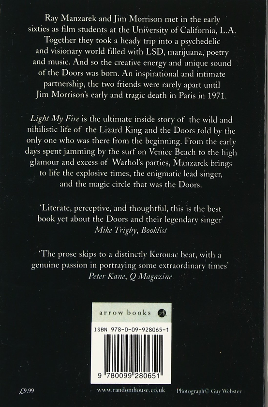 Паперова книга «Light My Fire - My Life With The Doors», автор Рей Манзарек - фото №1