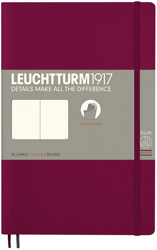  «Блокнот Leuchtturm1917 Paperback Чистые листы Винный (359681)», бренда Leuchtturm1917 - фото №1