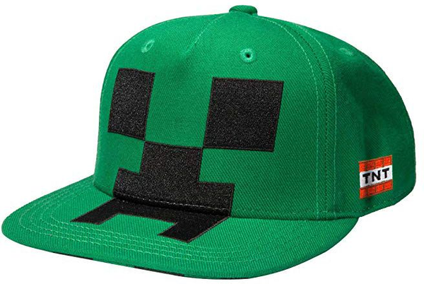  «Бейсболка JINX Minecraft Creeper Mob Hat Applique (JINX-7613)», бренда JINX - фото №1