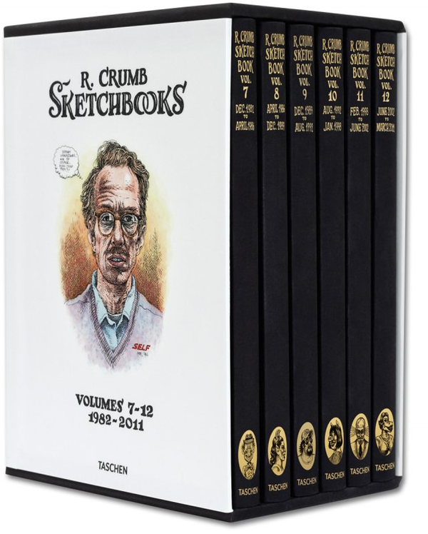 Бумажная книга «Robert Crumb. The Sketchbooks. 1982-2011 (6 volumes in slipcase)», автор Дайан Хэнсон - фото №1