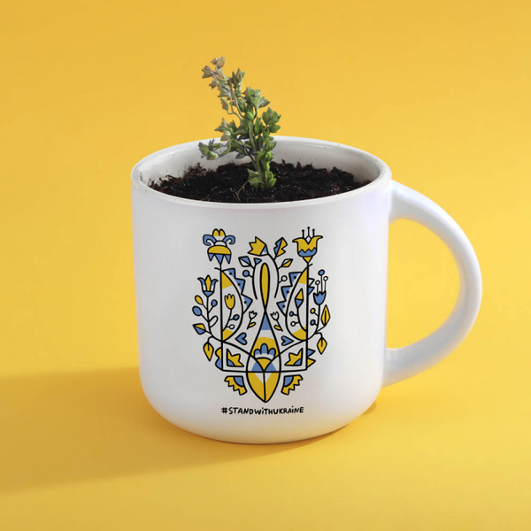 «Чашка Gifty Герб Украины белая (AA-0109097)», бренда Gifty - фото №1
