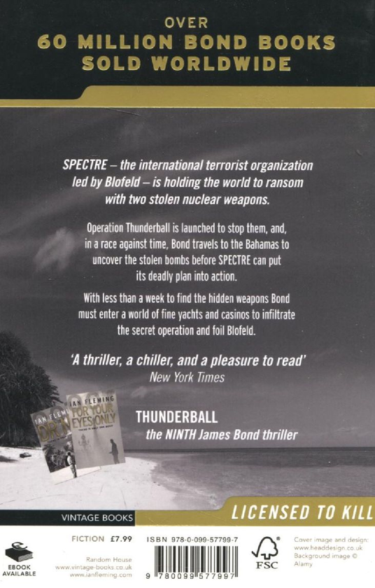 Паперова книга «James Bond. Book 9. Thunderball», автор Ян Флемiнг - фото №1