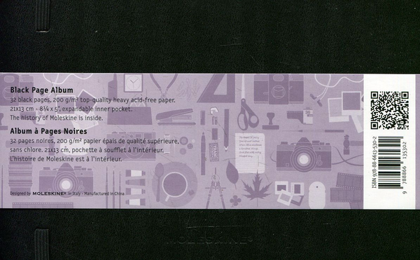  «Черный альбом Moleskine (978-88-6613-530-2#F01A3F)», бренда Moleskine - фото №1