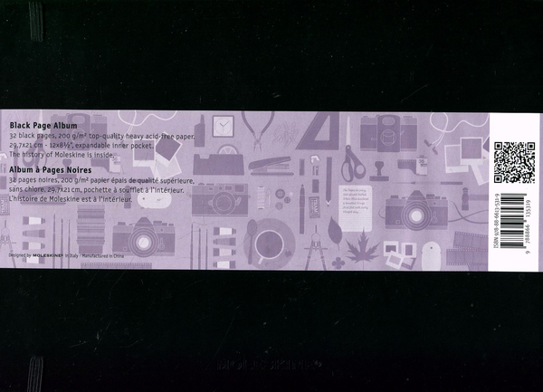  «Чорний альбом Moleskine формату А4 (978-88-6613-531-9#FO1A5F)», бренду Moleskine - фото №1