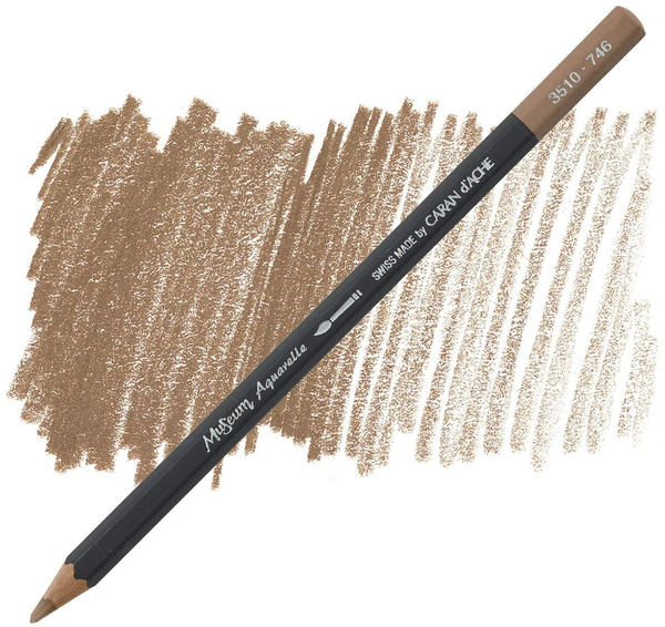  «Карандаш Caran d'Ache Museum Aquarelle Dark flesh 50% (3510.746)», бренда Caran d'Ache - фото №1