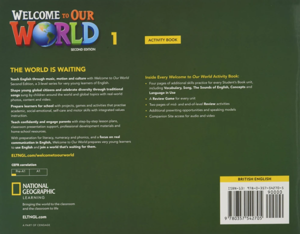 [object Object] «Welcome to Our World 1. 2nd edition. Activity Book», авторів Джилл Корі О'Салліван, Джоан Канґ Шін - фото №2 - мініатюра