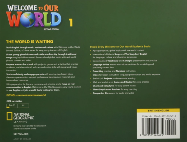 [object Object] «Welcome to Our World 1. 2nd edition. Student's Book», авторів Джилл Корі О'Салліван, Джоан Канґ Шін - фото №2 - мініатюра