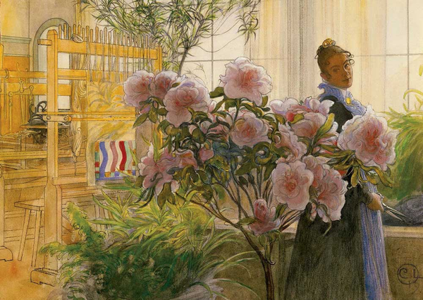  «Открытка Tushita Carl Larsson Azalea», бренда Tushita - фото №1