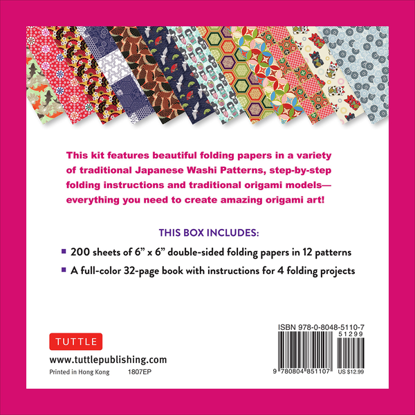 Паперова книга «Origami Paper in a Box. Japanese Washi Patterns» - фото №1