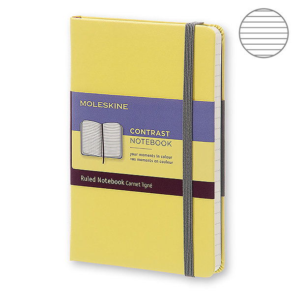  «Блокнот Moleskine Contrast маленький желтый (LCCTMM710M12)», бренда Moleskine - фото №1