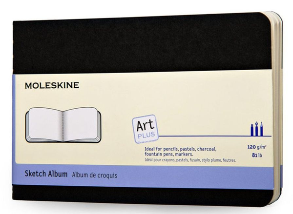  «Блокнот Moleskine Art Cahier средний черный (ARTSKA3)», бренда Moleskine - фото №1