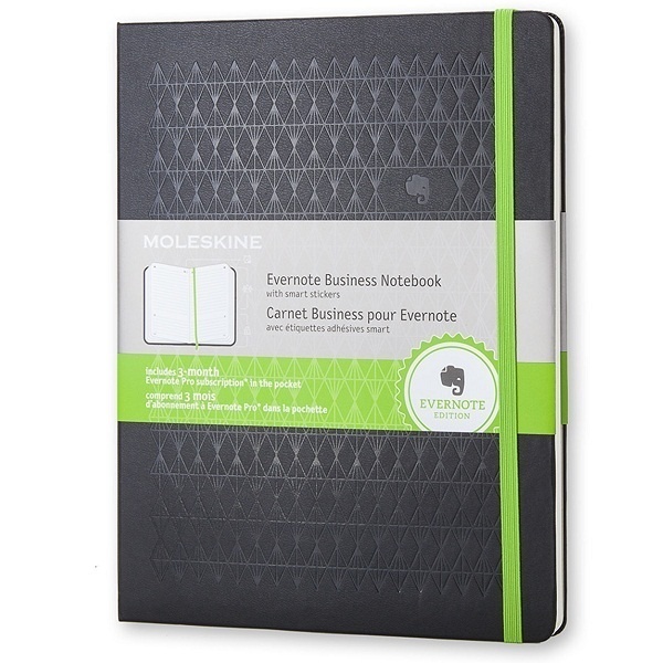  «Блокнот Moleskine Evernote Business черный (SKPFFNT04EVER)», бренда Moleskine - фото №1