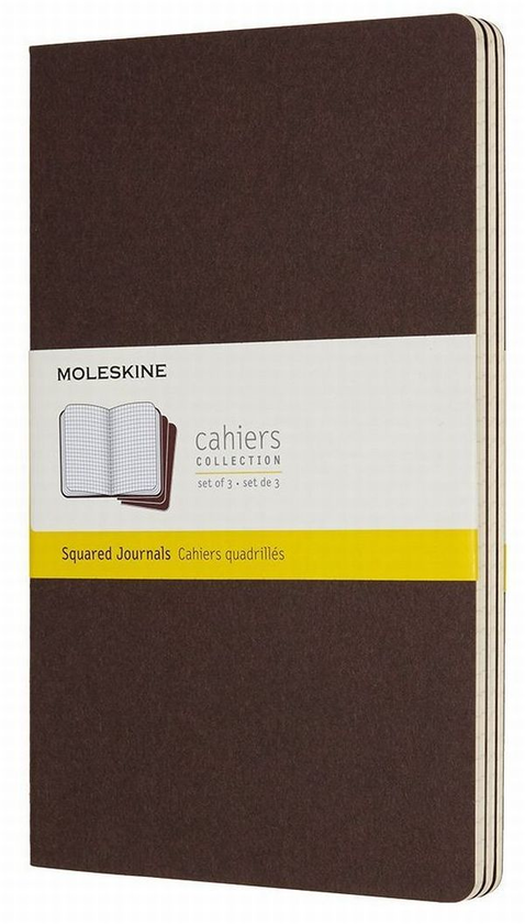  «Записная книжка Moleskine Cahier Средняя Коричневая 3 шт (CH017P2)», бренда Moleskine - фото №1