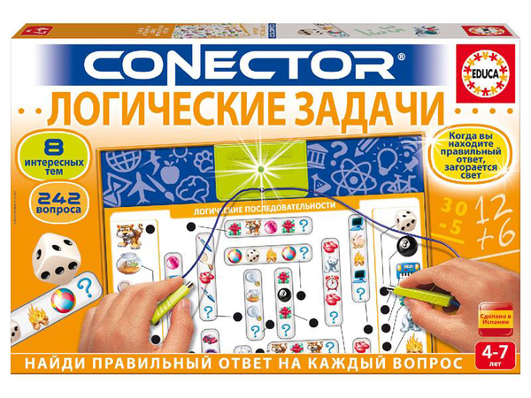  «Настольная игра Educa Викторина Развиваем логику (EDU-17485)», бренда Educa - фото №1