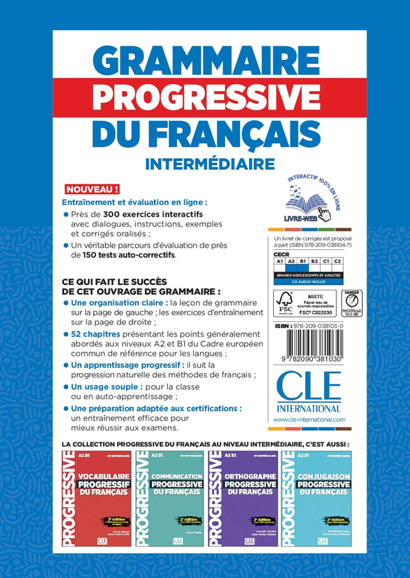 [object Object] «Grammaire Progressive du Francais. Niveau intermédiaire (+CD-ROM)», авторів Майя Грегорі, Оділь Тьєвеназ - фото №2 - мініатюра
