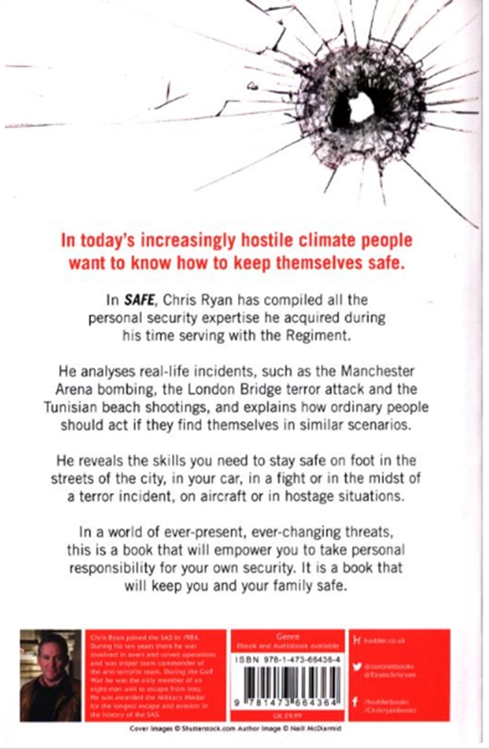 Бумажная книга «Safe: How to stay safe in a dangerous world : Survival techniques for everyday life from an SAS hero», автор Крис Райан - фото №1