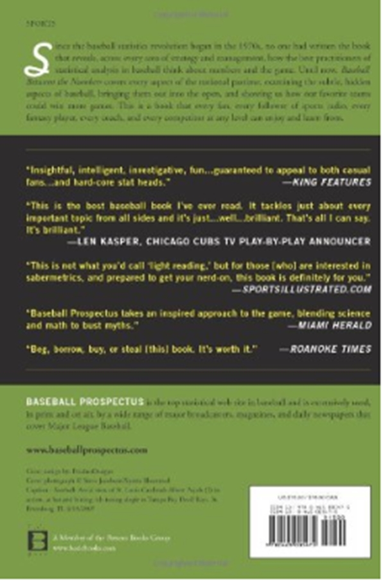 Бумажная книга « Baseball Between the Numbers: Why Everything You Know About the Game Is Wrong», авторов Джон Кери, Бейсбольный проспект - фото №1