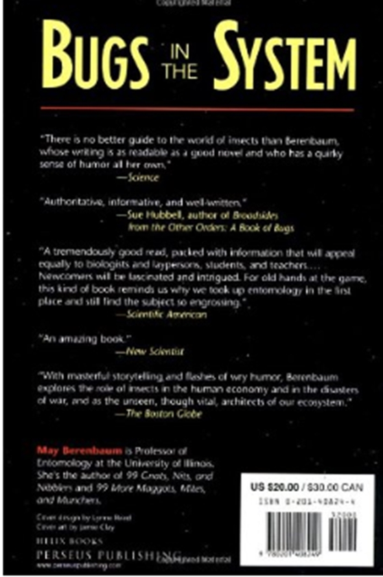 Бумажная книга «Bugs In The System: Insects and Their Impact on Human Affairs», автор Мэй Р. Беренбаум - фото №1