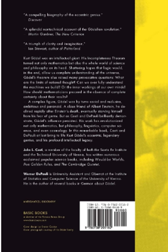 Бумажная книга «Godel : A Life Of Logic, The Mind, And Mathematics», автор Джон Л. Касти - фото №1
