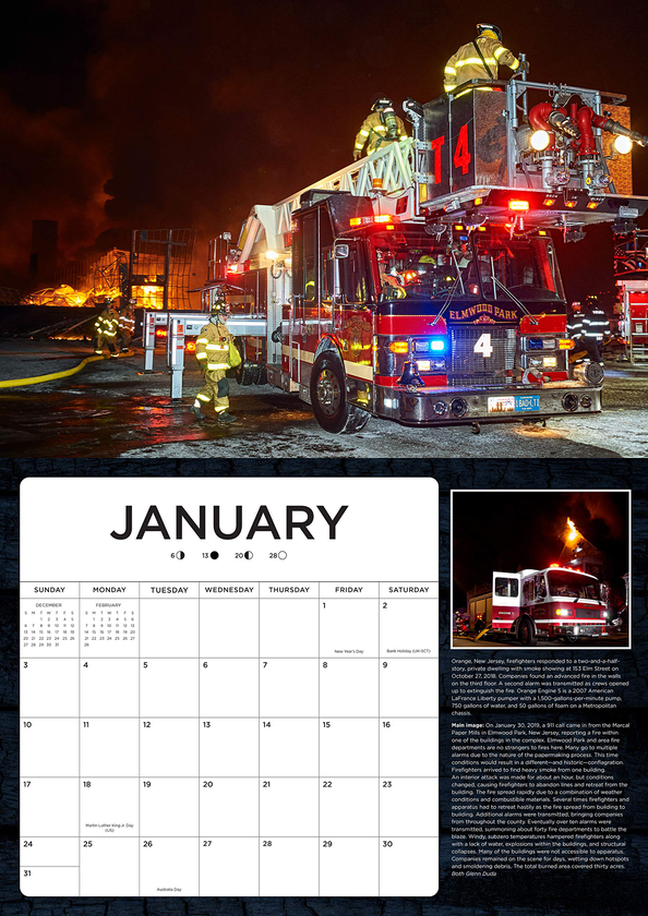Паперова книга «Fire Trucks in Action 2021», автор Ларрі Шапіро - фото №1