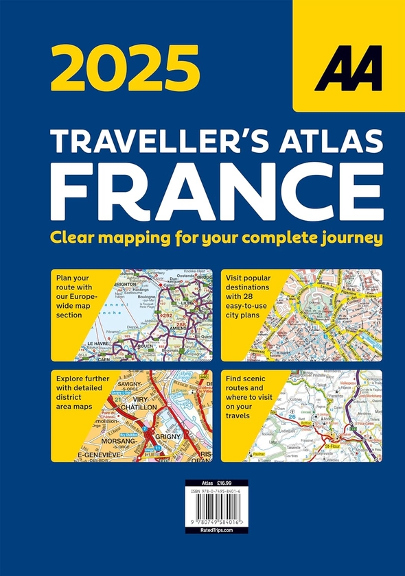 Паперова книга «AA Traveller's Atlas France 2025» - фото №1