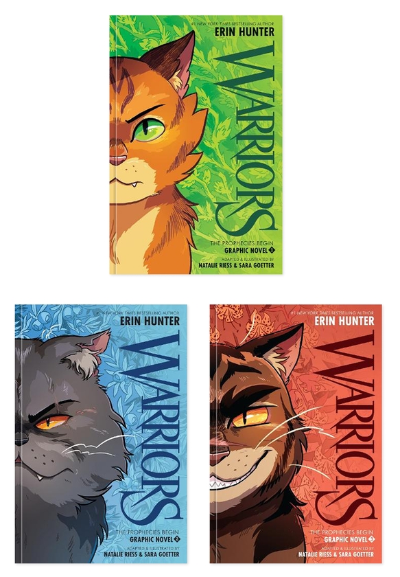 Бумажная книга «Warriors Graphic Novel: The Prophecies Begin (комплект із 3-х книг)», автор Эрин Хантер - фото №1