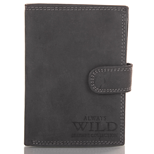 «Кошелек мужской кожаный Always Wild (DNKN4L-MHU-black)», бренду Always Wild - фото №1