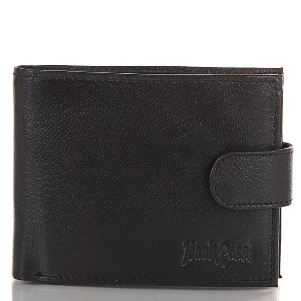 «Кошелек мужской кожаный Paul Rossi (DNKN992L-GP-black)», бренду Paul Rossi - фото №1