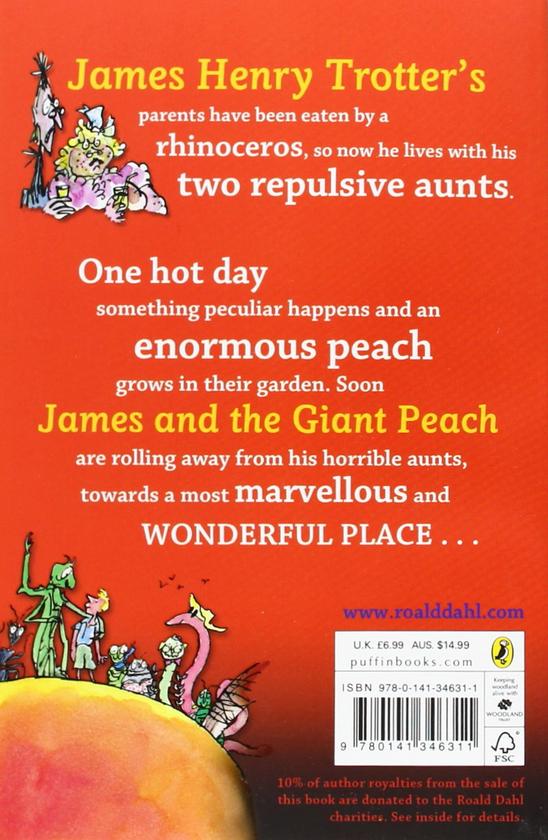 Бумажная книга «James and the Giant Peach», автор Роальд Даль - фото №1