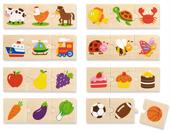  «Набір пазлів Viga Toys Категорії (51608) », бренду Viga Toys - фото №1