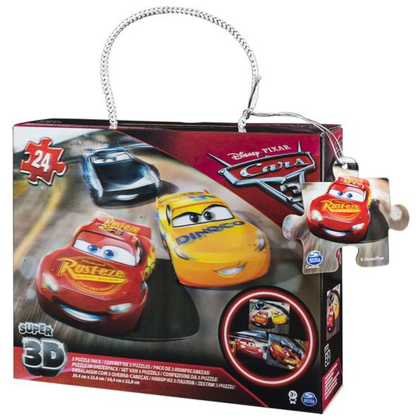  «Пазл переливний Spin Master 3D 3в1 Тачки-3 (SM98351/6035638)», бренду Spin Master - фото №1