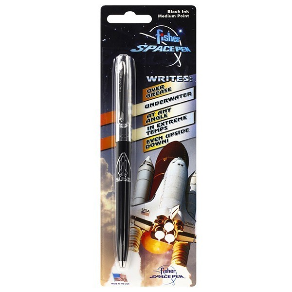  «Шариковая ручка Fisher Space Pen Cap-O-Matic с логотипом Шаттл (S294)» - фото №1