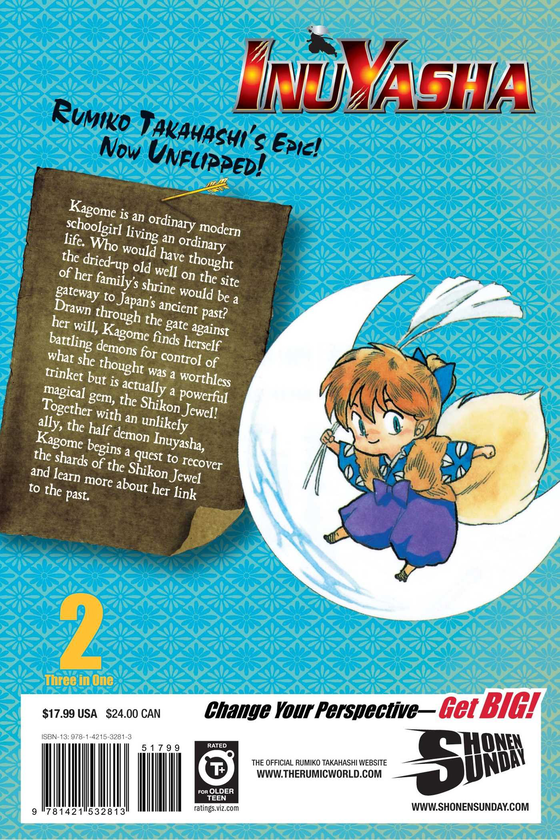 Паперова книга «Inuyasha. 3-in-1 Edition. Volume 2», автор Руміко Такахаші - фото №1