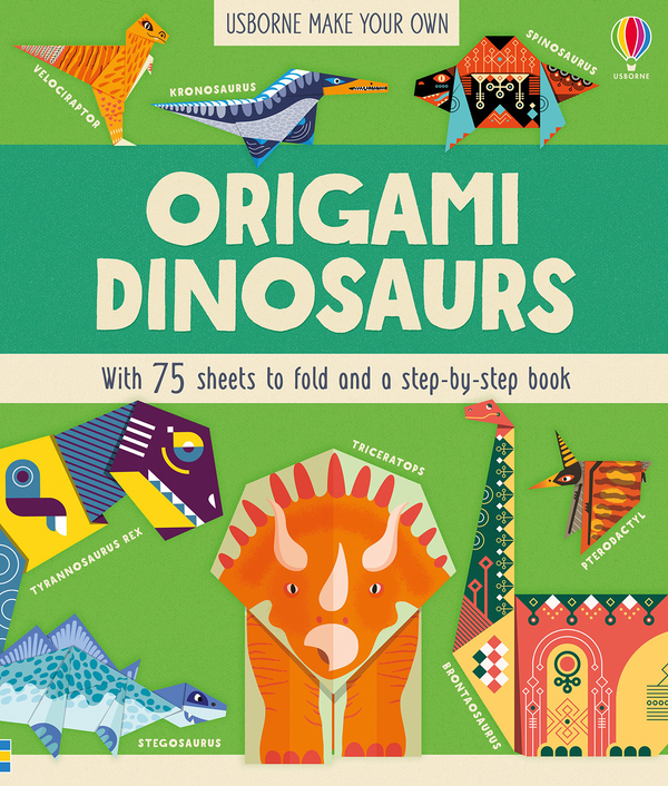 Бумажная книга «Origami Dinosaurs», автор Люси Боумэн - фото №1
