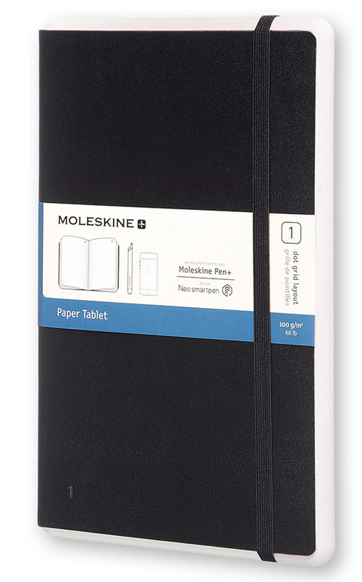  «Блокнот Moleskine Paper Tablet Точка Черный (PTNL34HBK01)», бренда Moleskine - фото №1