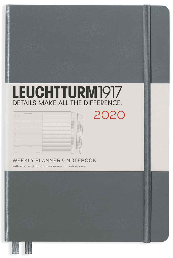 «Еженедельник с заметками Leuchtturm1917 2020 Антрацит (359890)», бренда Leuchtturm1917 - фото №1