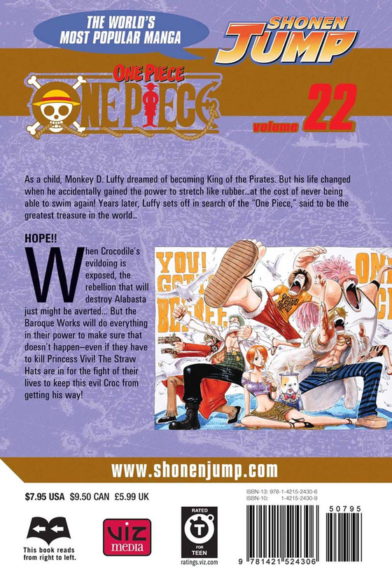 Паперова книга «One Piece. Volume 22», автор Еїтіро Ода - фото №1