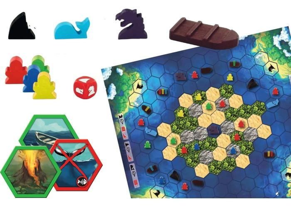 «Настільна гра Games7days Вижити! Втеча з Атлантиди! (Survive: Escape from Atlantis!) (іспан., укр.) (TheIsland)», бренда Games7days - фото №1