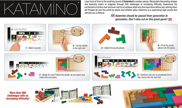  «Настільна гра Gigamic Катаміно (Katamino)», бренда Gigamic - фото №1