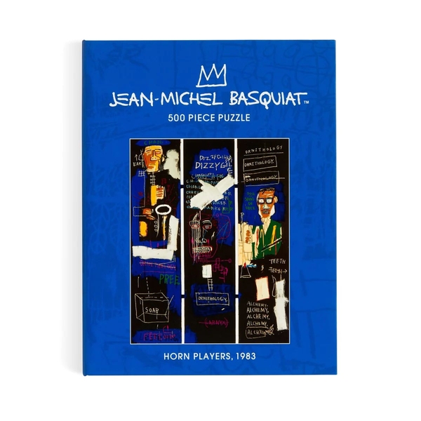  «Пазл Galison Basquiat Horn Players 500 Piece Book Puzzle», бренда Galison - фото №1