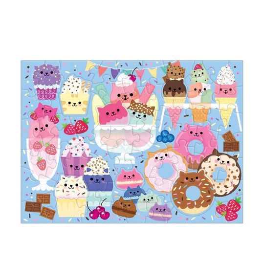  «Пазл Mudpuppy Cat Cafe 60 Piece Scratch & Sniff Puzzle», бренда Mudpuppy - фото №1