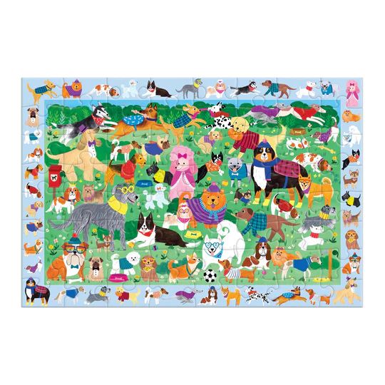  «Dog Park 64 piece Search and Find Puzzle», бренда Mudpuppy - фото №1