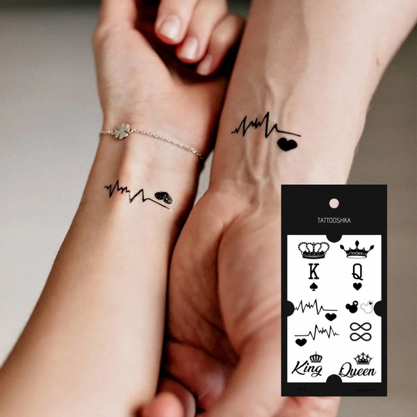 «Тимчасове тату Tattooshka Парні тату (L-17)», бренда Tattooshka - фото №1
