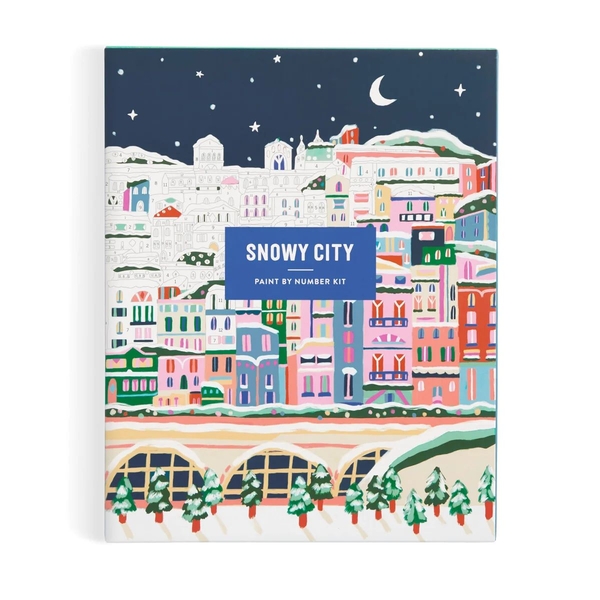  «Набір для розпису по номерах Galison Snowy City by Millie Putland 28x36», бренду Galison - фото №1