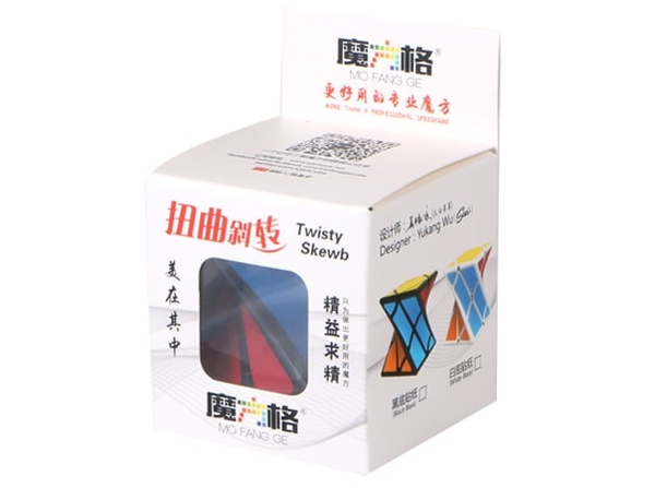  «Игрушка-головоломка QiYi Twisty Skewb Cube черный (MFG2004)», бренда QiYi - фото №1