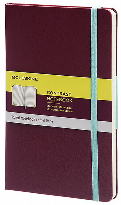  «Блокнот Moleskine Contrast средний сливовый (LCCTQP060H8)», бренда Moleskine - фото №1