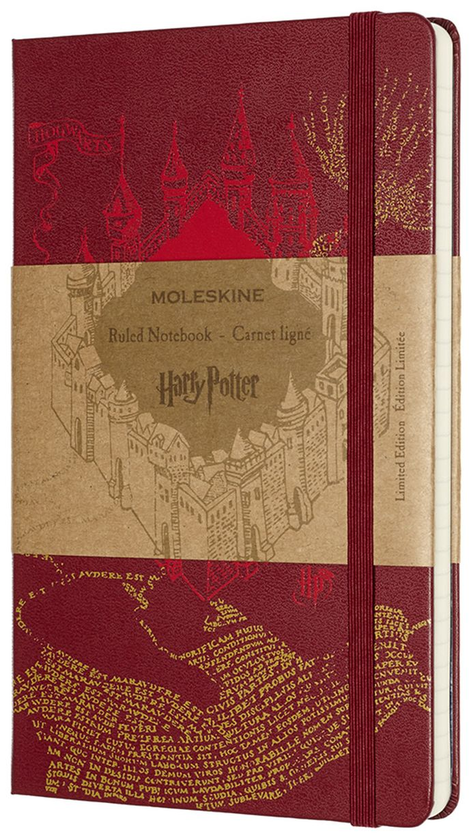 «Записная книга Moleskine Harry Potter в линию красная (LEHPDQP060)», бренда Moleskine - фото №1