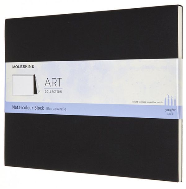  «Блокнот Moleskine Art Акварель Черный 19х25 см (ARTWBL4)», бренда Moleskine - фото №1