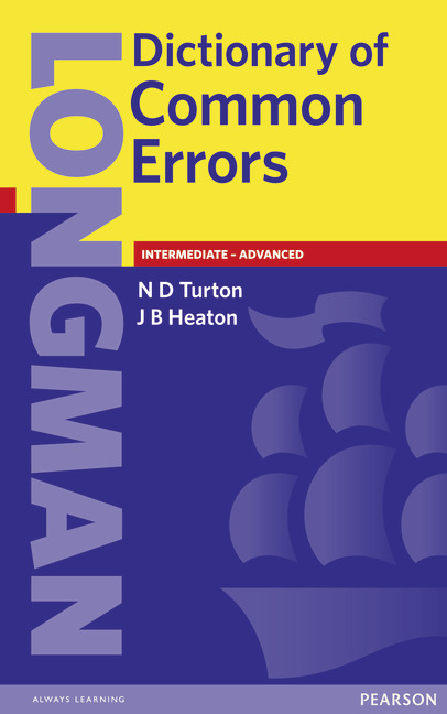 Паперова книга «Longman Dictionary of Common Errors», авторів Н. Тертон, Дж. Хітон - фото №1